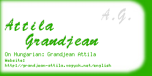 attila grandjean business card